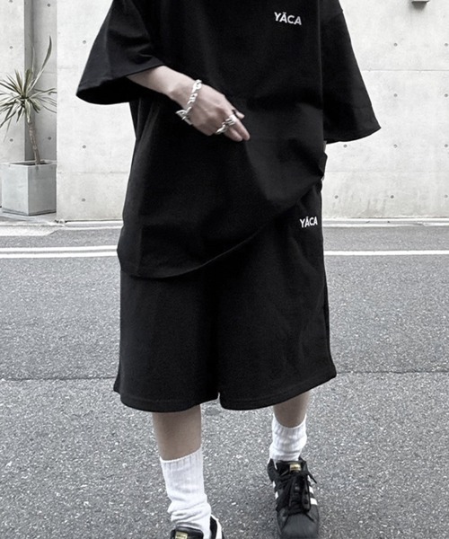 YACA（ヤーカ） ワイドパンツ スウェットパンツ ジャージ Embroidery