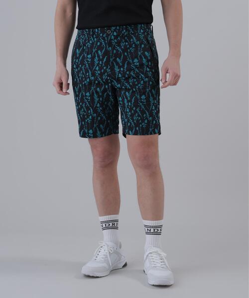 パンツ 「ストレッチ」ボタニカルジャガードショートパンツ (MENS) メンズ