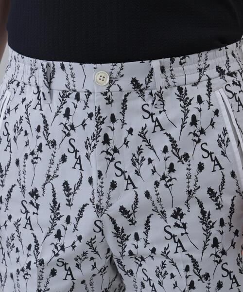 パンツ 「ストレッチ」ボタニカルジャガードショートパンツ (MENS) メンズ_7