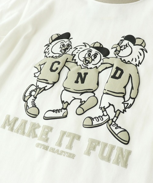 「gym master」 半袖Tシャツ LARGE ベージュ メンズ_画像5
