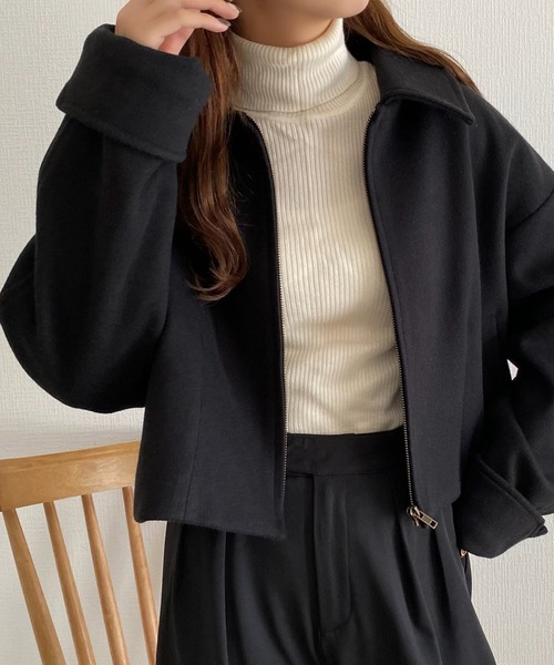 「callautia」 ブルゾン MEDIUM アイボリー レディース_画像6