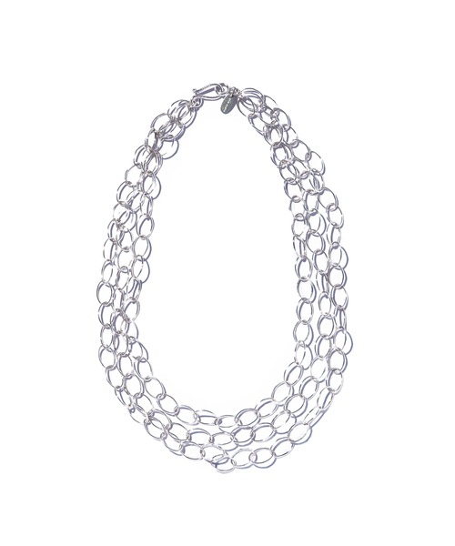 ネックレス 「les bonbon」botanica halo layer necklace/ボタニカ ヘイロー レイヤー ネックレス シルバーの画像