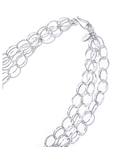 ネックレス 「les bonbon」botanica halo layer necklace/ボタニカ ヘイロー レイヤー ネックレス シルバーの画像