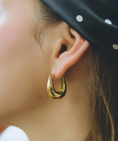 ピアス 「33×by Preek」ボリューム フープ ピアス レディースの画像