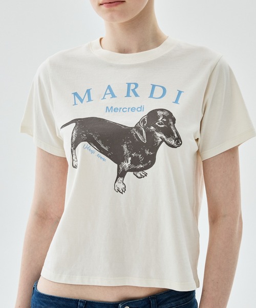 Mardi Mercredi（マルディメクルディ） tシャツ SLIM TSHIRT DDANJI 
