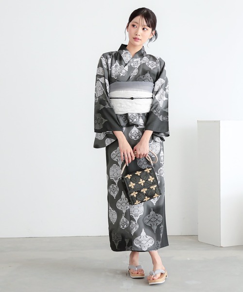 KIMONOMACHI ショルダーバッグ バッグ クロシェ編み かごバッグ