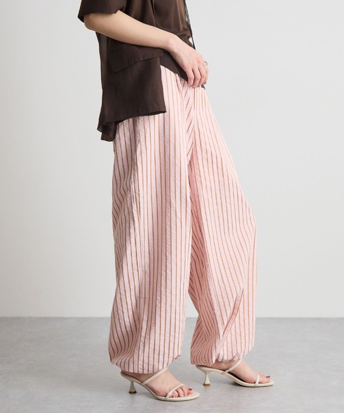 STELLA FISH スラックス パンツ 裾ドロスト2WAYストライプパンツ