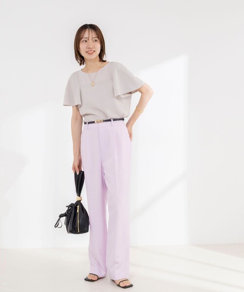NOLLEY'S（ノーリーズ） ブラウス シャツ 半袖 「接触冷感