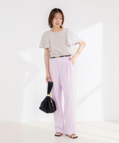 NOLLEY'S（ノーリーズ） ブラウス シャツ 半袖 「接触冷感