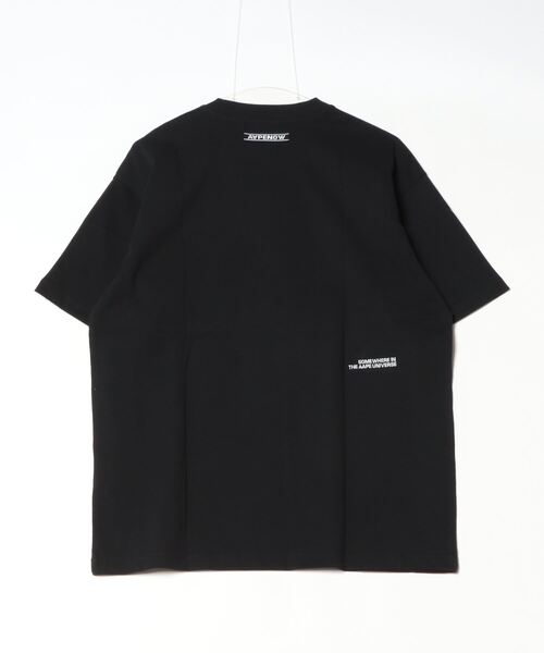 「AAPE BY A BATHING APE」 半袖Tシャツ X-LARGE ブラック メンズ_画像4