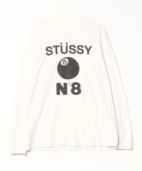 Stussy 長袖Tシャツ ホワイト Mサイズ STUSSY（ステューシー） 長袖Tシャツ X-LARGE ホワイト メンズ