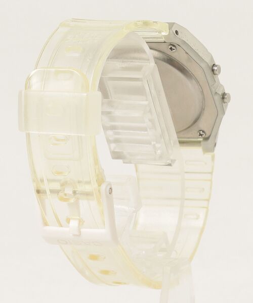 「CASIO」 デジタル腕時計 - ベージュ レディース_画像2