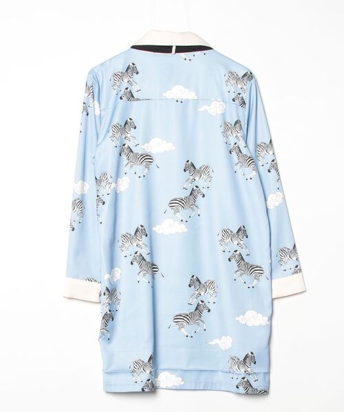 「Sister Jane」 長袖ワンピース MEDIUM ブルー レディース_画像2