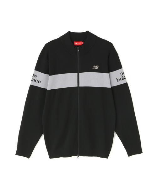 美品♡ニューバランスゴルフ♡ニットジップジャケット♡ブラック♡ホワイト♡S New Balance Golf（ニューバランスゴルフ） ブルゾン アウター 「new