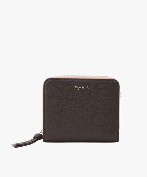 agnes b.（アニエスベー） 二つ折り 二つ折り財布 財布 レザー 二