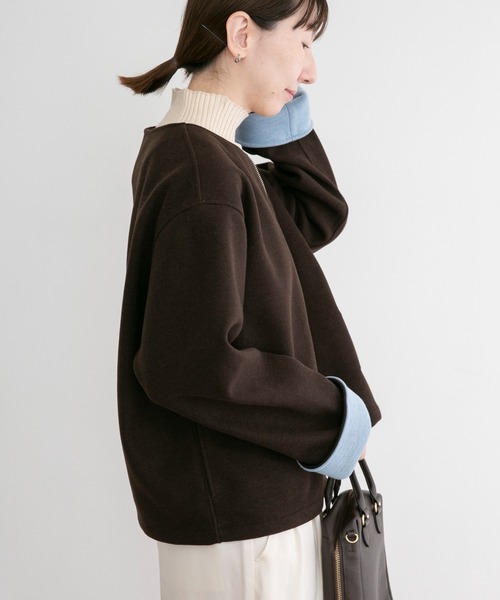R*様 UNITED TOKYO ボンディングノーカラーコート　黒 ITEMS URBANRESEARCH（アイテムズ アーバンリサーチ） コート アウター