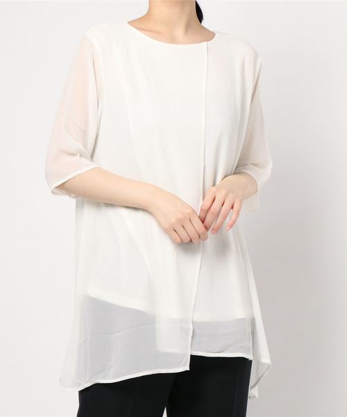 チュニック ヒンヤリ冷感機能付重ねシフォンチュニック|ZOZOTOWN |09