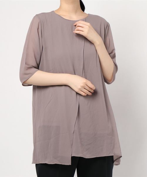 チュニック ヒンヤリ冷感機能付重ねシフォンチュニック|ZOZOTOWN |10