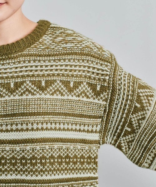 At Last ジャガードニットセーター cepo（セポ） ニット セーター ノルディック ジャガードニット 柄