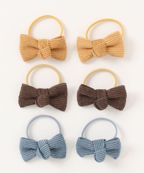 ¨̮コーデュロイリボンのヘアゴム frangipani ヘアゴム コーデュロイリボンヘアゴムセット（KIDS