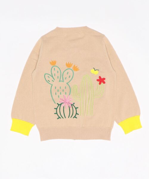 ami amie カーディガン サボテン刺繍カーディガン キッズ 子供服