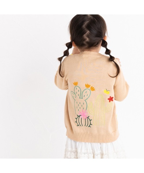 ADEAM ピンク 刺繍入りカーディガンXS⭐️新品未使用⭐️ axes femme カーディガン フラワーガーデン刺繍カーディガン