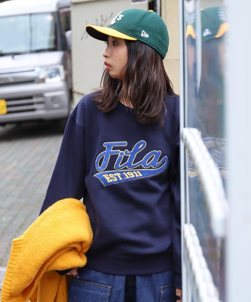 FILA（フィラ） トレーナー スウェット 「別注」 アソート ロゴ ルーズ