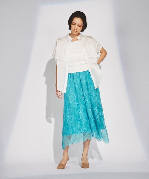 グレースコンチネンタル　レースフレアスカート GRACE CONTINENTAL（グレースコンチネンタル） スカート レースフレア