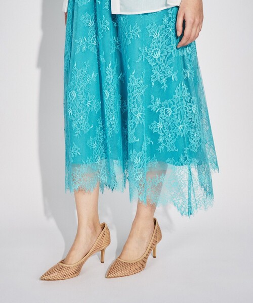 グレースコンチネンタル　レースフレアスカート GRACE CONTINENTAL（グレースコンチネンタル） スカート レースフレア