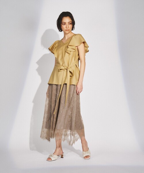 グレースコンチネンタル　レースフレアスカート GRACE CONTINENTAL（グレースコンチネンタル） スカート レースフレア