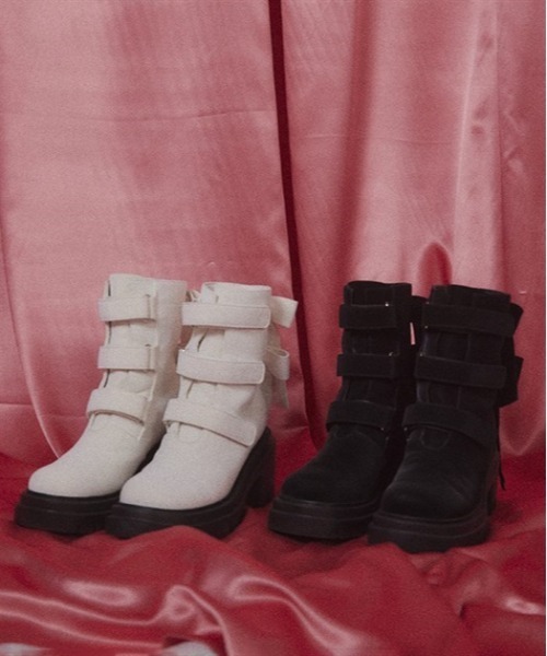 Fickle Bebe ブーツ FBリボンブーツ レディース : ZOZOTOWN