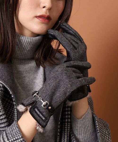 DRESSTERIOR（ドレステリア） 手袋 「スマホ対応」ラビットファー