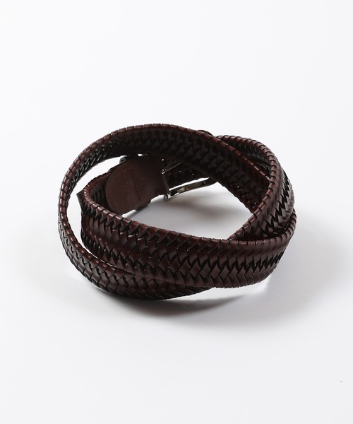 MEN'S BIGI（メンズビギ） ベルト 「DOMODOSSOLA」レザーメッシュ