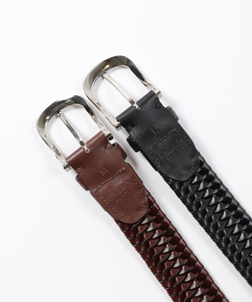 MEN'S BIGI（メンズビギ） ベルト 「DOMODOSSOLA」レザーメッシュ