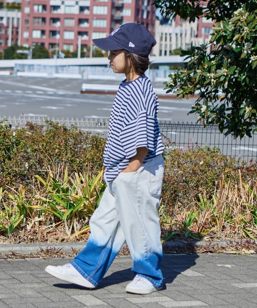 パンツ メンズ グラデーションカラー ワイドレッグ ストレート SINSS ジーンズ Wide straight gradation denim / ワイド