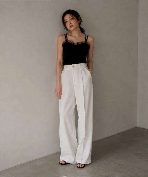 United store キャミソール フリルツキキャミトップ : ZOZOTOWN Yahoo