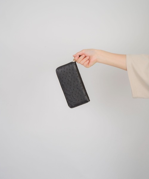 新品未使用❗ブランド　オーストリッチ長財布　ベージュ　タグ、箱 sankyo shokai（三京商会） [10%offクーポン発行中][期間限定価格]フル