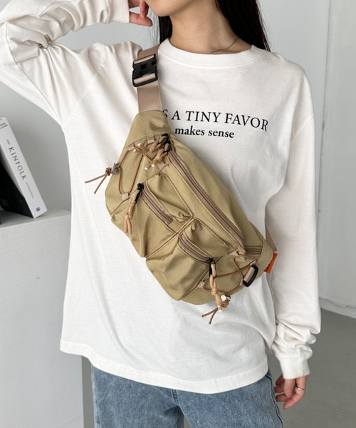 CLEA ウエストポーチ ウエストバッグ ドロストポケットボディバッグ