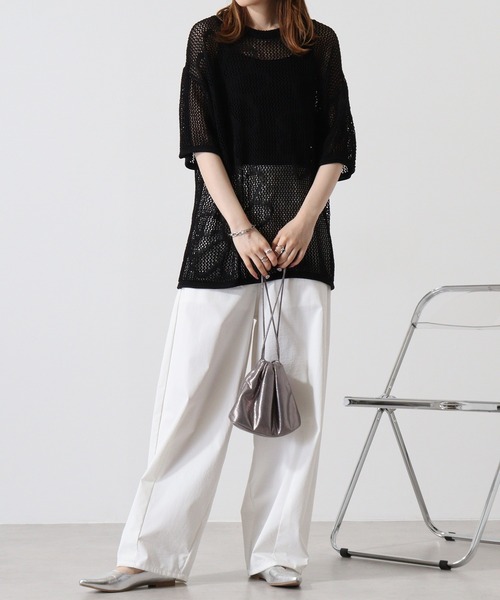 ニット セーター FLOWER MESH ニット レディース LAGUA GEM | FLOWER MESH ニット (ニット ) |SHEL'TTER WEBSTORE