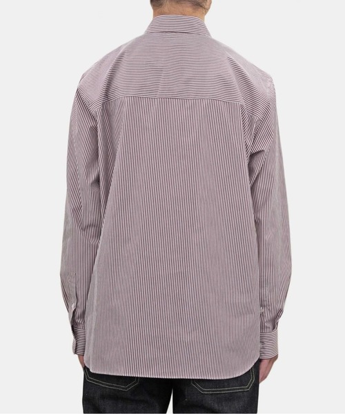 ATON シャツ 「ATON」 GIZA STRIPE STANDARD SHIRT メンズ