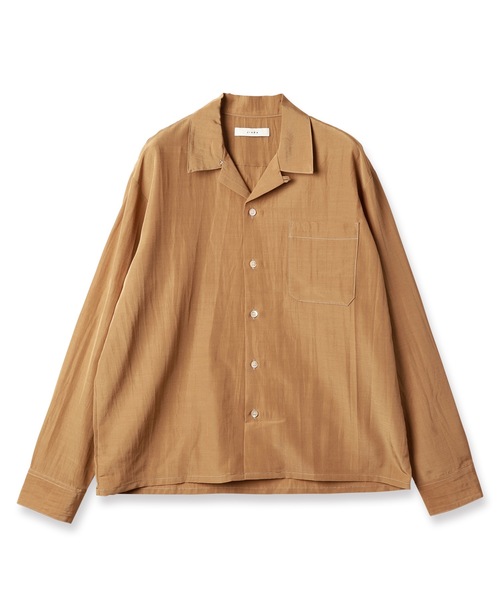 JIEDA（ジエダ） シャツ RAYON WOOL OPEN COLLAR SHIRT メンズ