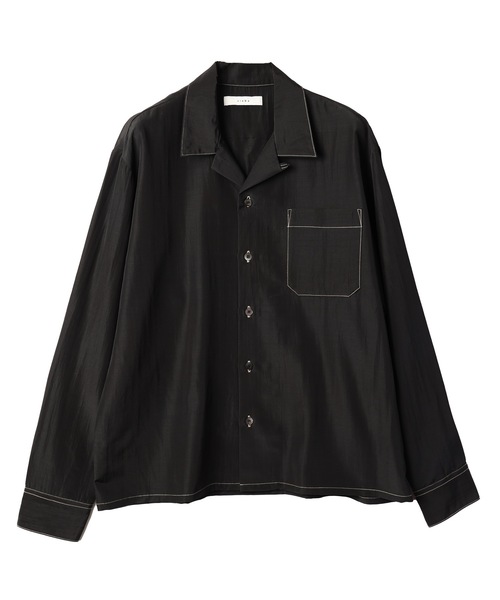JIEDA（ジエダ） シャツ RAYON WOOL OPEN COLLAR SHIRT メンズ