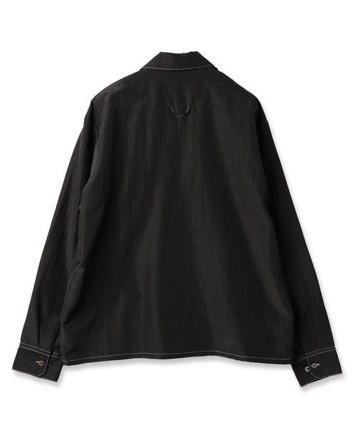 JieDa（ジエダ） シャツ RAYON WOOL OPEN COLLAR SHIRT メンズ