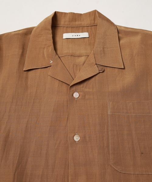 JieDa（ジエダ） シャツ RAYON WOOL OPEN COLLAR SHIRT メンズ