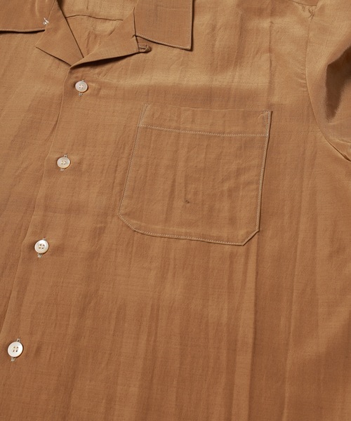 JieDa（ジエダ） シャツ RAYON WOOL OPEN COLLAR SHIRT メンズ