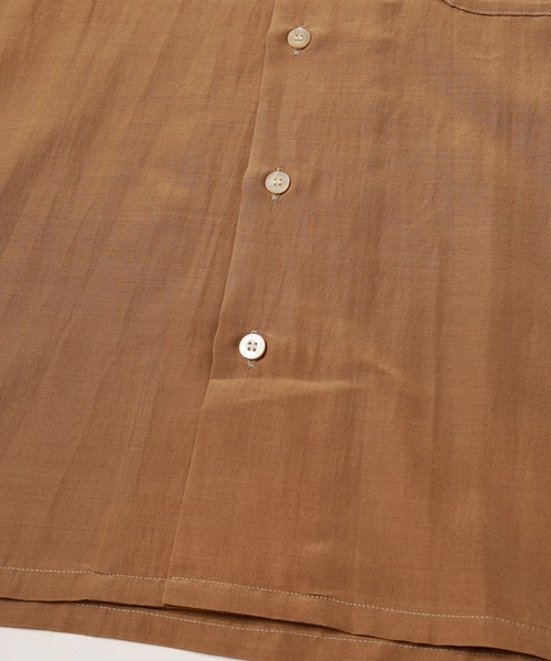 JieDa（ジエダ） シャツ RAYON WOOL OPEN COLLAR SHIRT メンズ