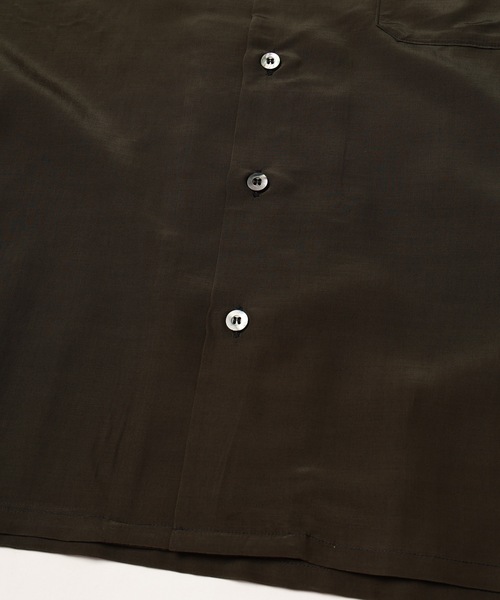 JieDa（ジエダ） シャツ RAYON WOOL OPEN COLLAR SHIRT メンズ