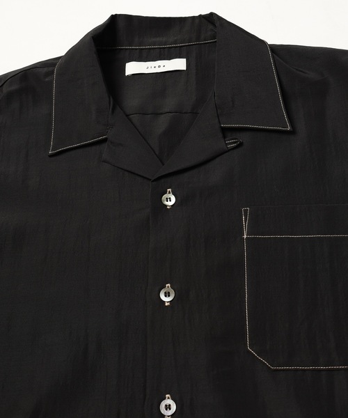 JieDa（ジエダ） シャツ RAYON WOOL OPEN COLLAR SHIRT メンズ