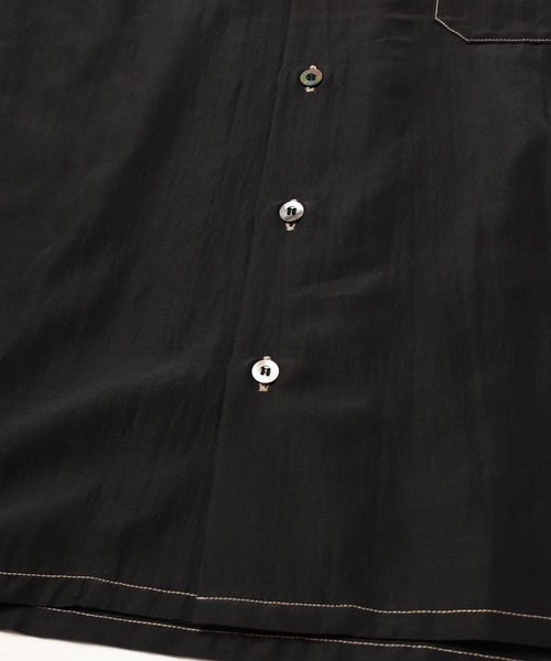 JieDa（ジエダ） シャツ RAYON WOOL OPEN COLLAR SHIRT メンズ