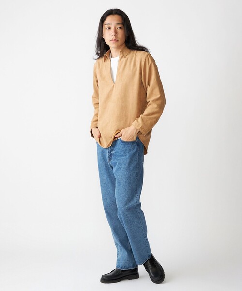 SHIPS（シップス） シャツ BENCH MARKING SHIRT: スキッパー